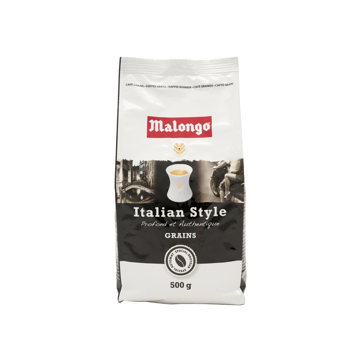 Kawa ziarnista MALONGO po włosku - 1 kg