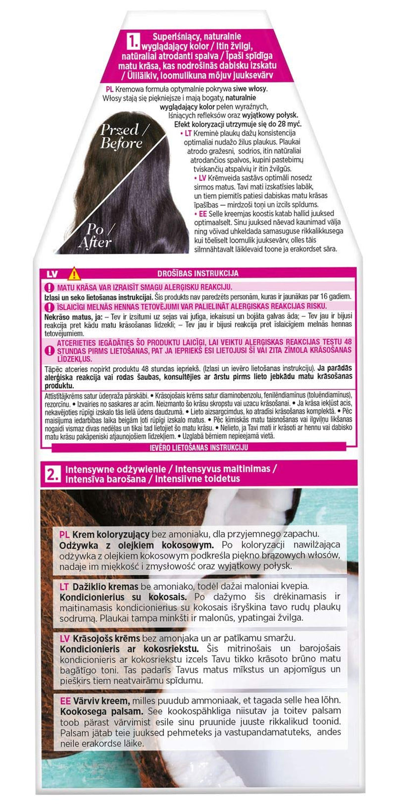 L'Oréal Paris Casting Crème Gloss 210 Farba do włosów - Granatowa Czarna farba do włosów Naty Shop