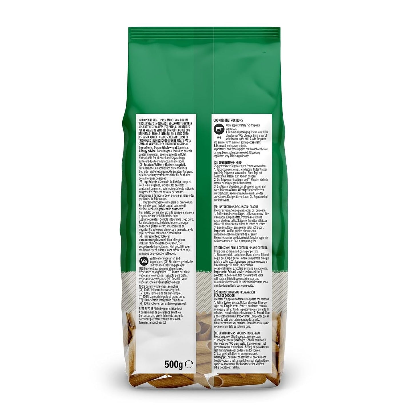 Pełnoziarniste Penne Rigate z Amazonii, 500g