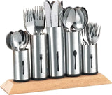 Uchwyt na sztućce ze stali nierdzewnej, 1 opakowanie, srebrny Naty Shop Kitchen