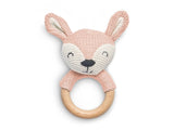 Jollein 101-001-67008 Gryzak z naturalnej gumy Teddy Bear Biscuit