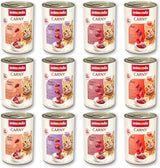 animonda Carny Adult Savory Variety (12 x 400 g), mokra karma dla dorosłych kotów, mokra karma zawierająca 100% świeżych składników mięsnych, bez zbóż i bez cukru