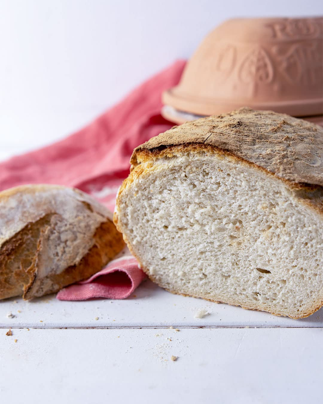 RUF Lievito Madre Sauerteig, Milder Weizen-Sauerteig, Mutterteig, Kurze Teigruhe Durch Enthaltene Trockenhefe, Lievito Madre Getrocknet Für Brot, Bagietka, Focaccia, 3X35G Mieszanka do pieczenia i gotowania Naty Shop