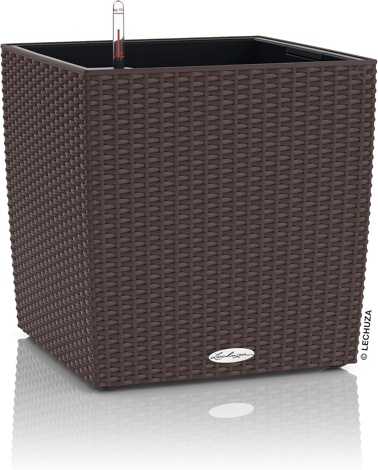 LECHUZA CUBE Domek 30 granitowy 15372