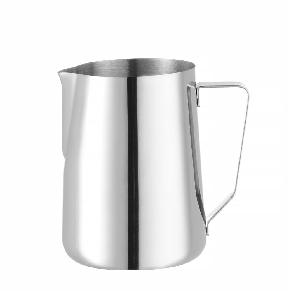 HENDI Kubek wielofunkcyjny, można myć w zmywarce, dzbanek na mleko, dzbanek na śmietankę, 1,5 l, ø112 x (wys.) 161 mm, stal nierdzewna 18/10