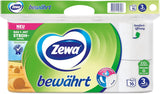 Zewa Proven - 48 rolek - Pierwszy papier toaletowy z zawartością słomy - 3 warstwy
