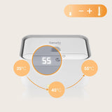 Lionelo BABYBLISS 20W Podgrzewacz do chusteczek nawilżanych i małych ręczników, 20W dla niemowląt, wbudowana lampka nocna, 3 stopnie ogrzewania, panel dotykowy, utrzymuje wilgotność chusteczek
