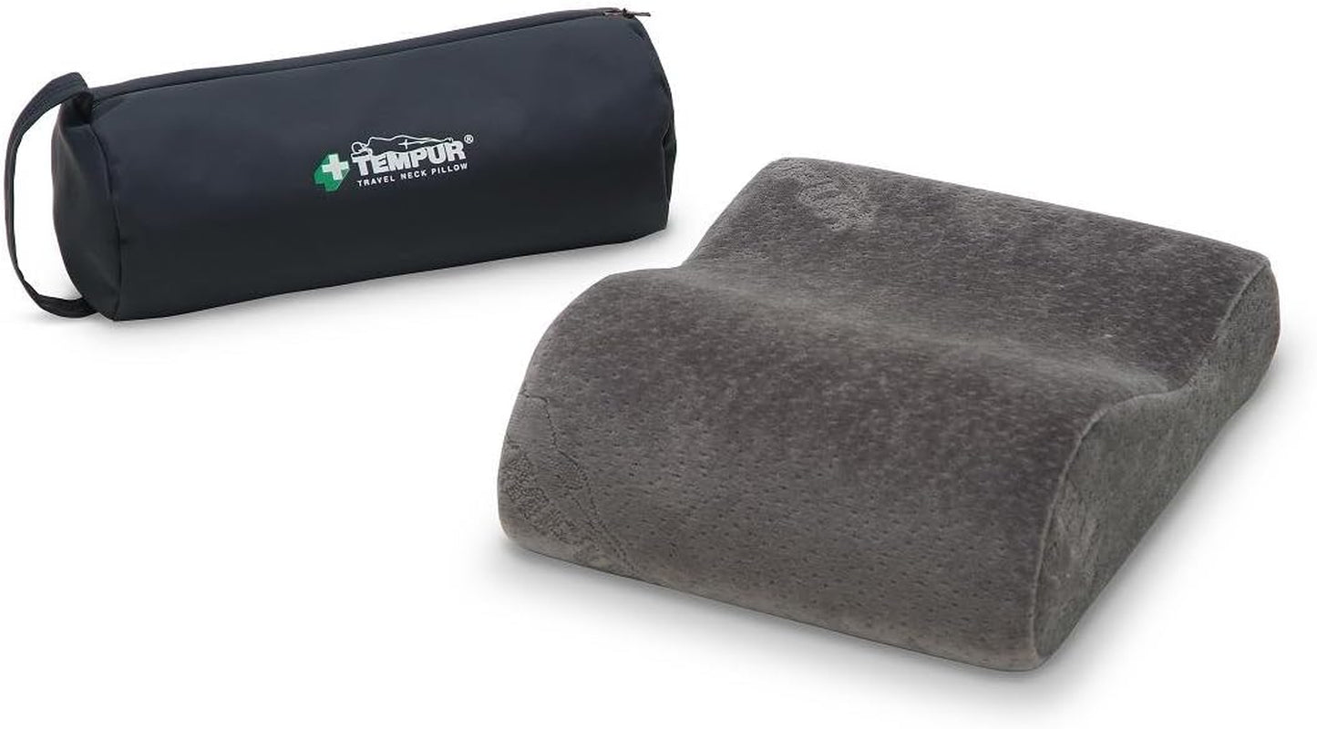 Poduszka podróżna Tempur Poduszka podróżna na szyję z torbą transportową - 25 X 31 X 10/7 cm - Brązowe poduszki podróżne Sklep Naty Tytuł domyślny