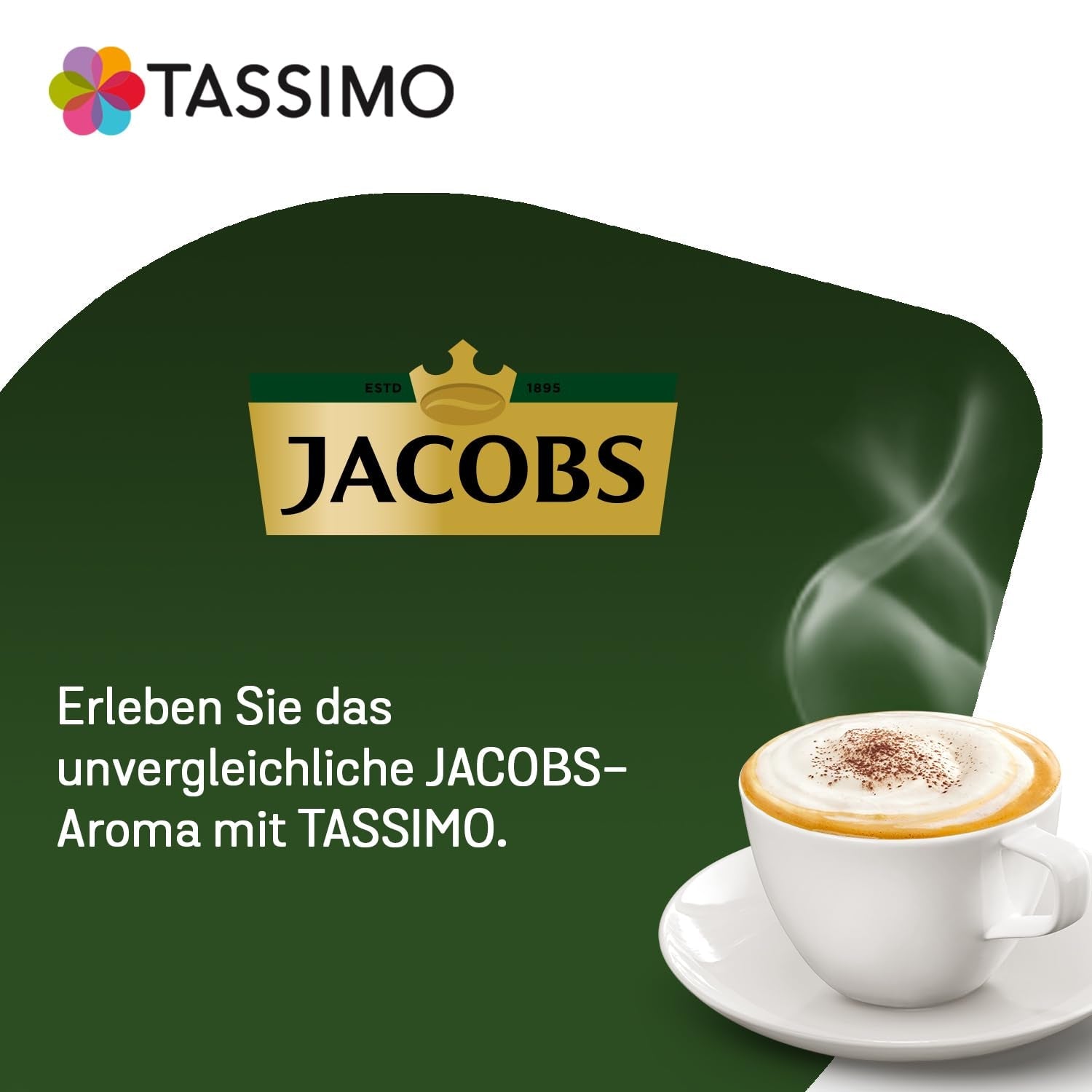 Tassimo Kapseln Jacobs Cappuccino Classico, 5 x 8 podkładek, 40 Kaffeekapseln
