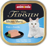 animonda vom Feinsten Mild Menu Mild Variety (32 x 100g), bez zbóż, bez cukru, mokra karma dla kotów, lekkostrawna karma z mięsem indyka
