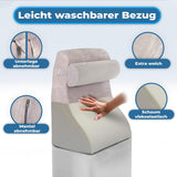Poduszka do czytania z pianki memory | Ergonomiczna poduszka pod plecy i klin do łóżka, kanapy i sofy | Poduszka ortopedyczna na bóle i napięcia pleców