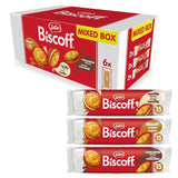 Lotos Biscoff | Pakiet odmian podwójnych ciastek | 3 odmiany | 2 pakiety na odmianę | 15 podwójnych ciastek w opakowaniu | Składniki pochodzenia naturalnego | Bez barwników | 6x150g | 900g