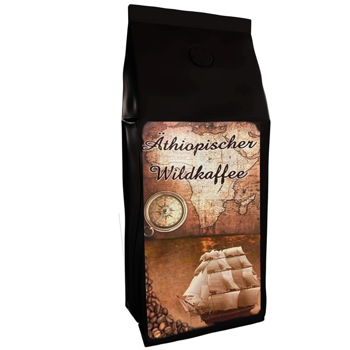 C&T Coffee Rarity - dzika kawa z Etiopii, Afryki | 1000g Kawa (całe ziarna) - mocna i owocowa | + Dziko rosnące + Ręcznie zbierane + Suszone na słońcu + Lekko prażone