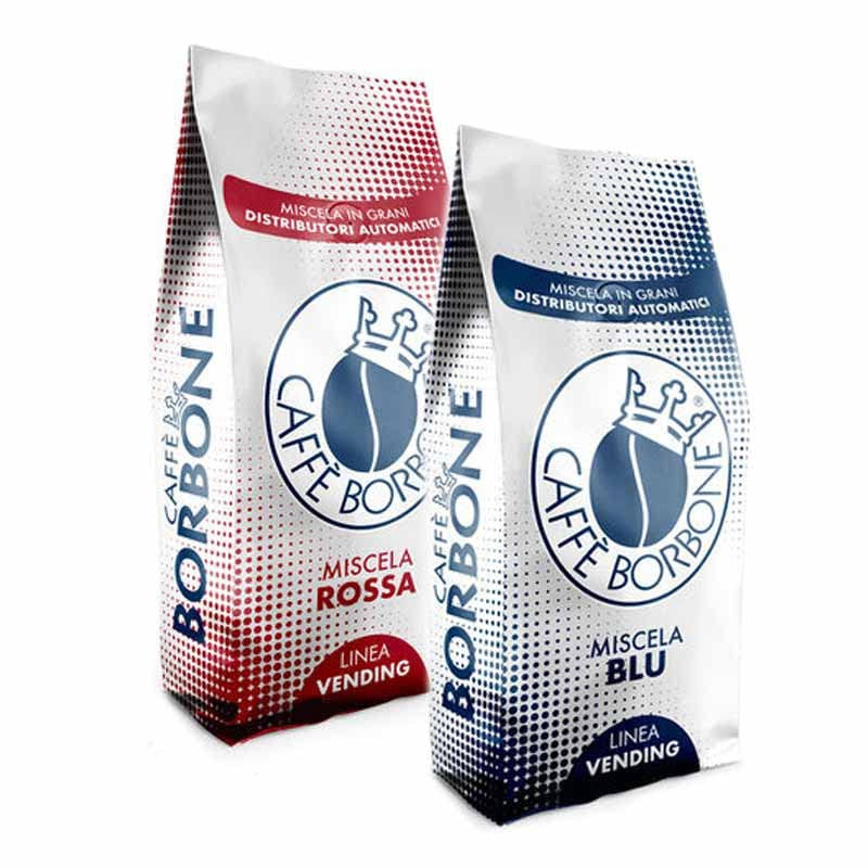 CAFFÈ BORBONE Kawa ziarnista Mix CZERWONA i NIEBIESKA 500g x 2