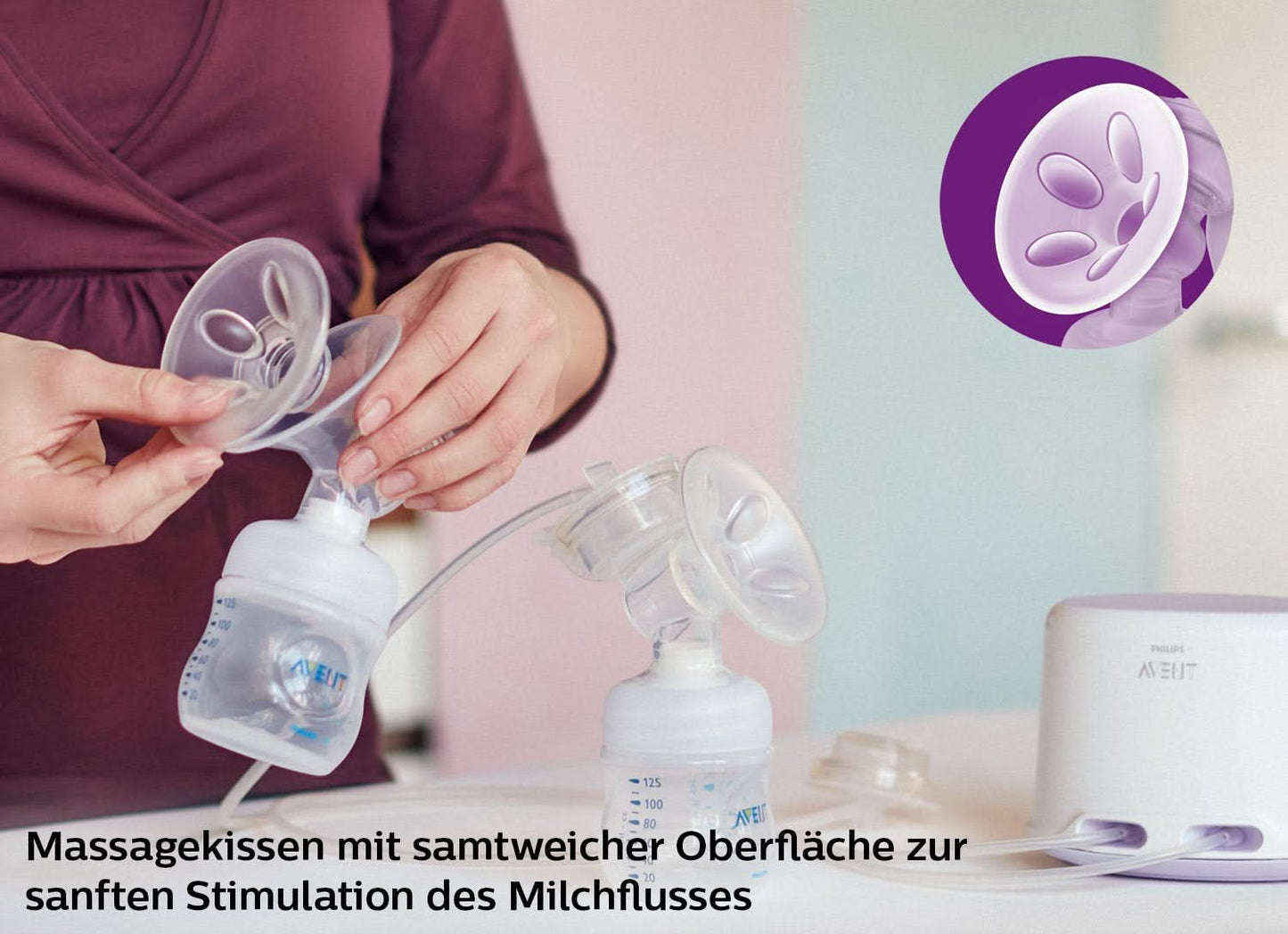 Podwójny laktator elektryczny Philips Avent SCF334/02 Akcesoria Żywność i karmienie piersią Sklep Bebe Naty