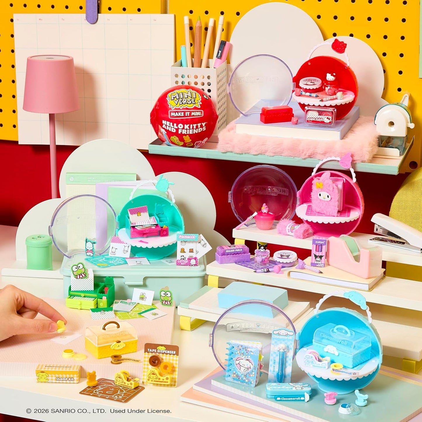 Miniverse MGA Make It Mini Hello Kitty and Friends Series 3 - Mini przedmioty kolekcjonerskie, Sanrio, repliki retro Artykuły papiernicze, rękodzieło, majsterkowanie, dla kolekcjonerów i dzieci w wieku od 8 lat