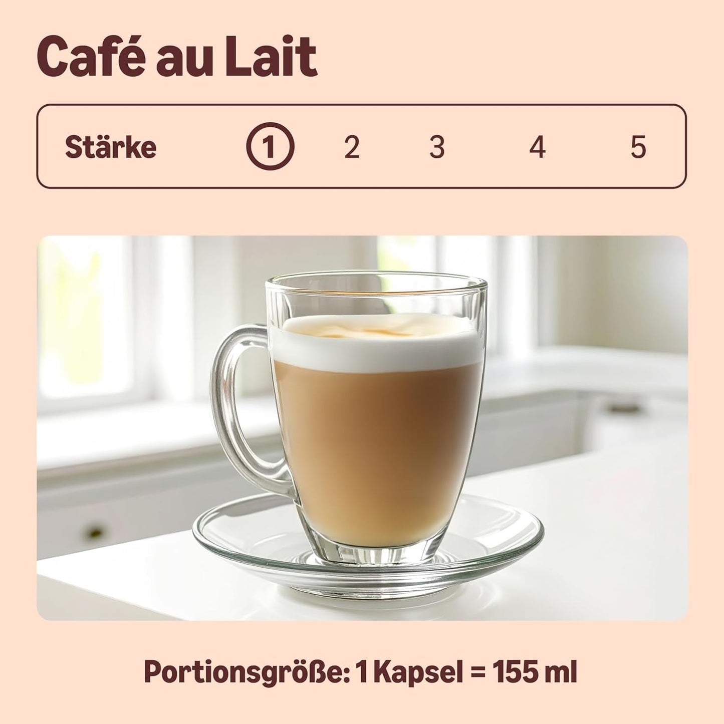 autorstwa Amazon Cafe au Lait Dolce Gusto kompatybilny Kaffeekapseln, 48 Kapseln (3 Packungen mit je 16 Stück)