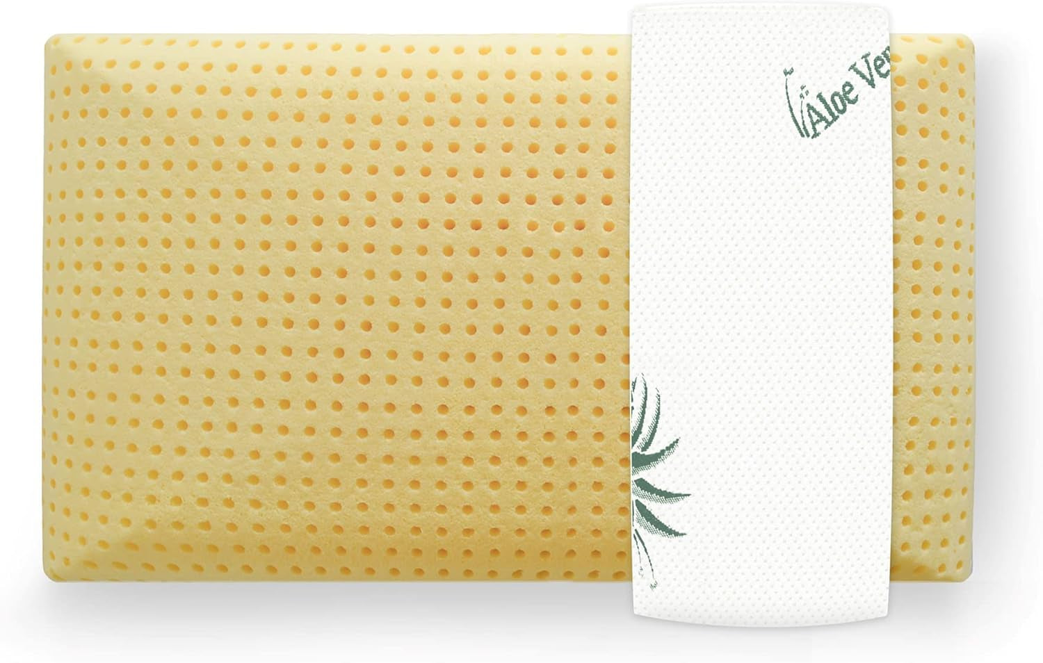 Ergonomiczna poduszka Mister Sandman 40X80, poduszka pod szyję z poszewką Aloe Vera, poduszka Visco idealna do podkładów na brzuchu, na plecach i na boku, poduszka z pianki memory, ortopedyczne poduszki szyjne Naty Shop