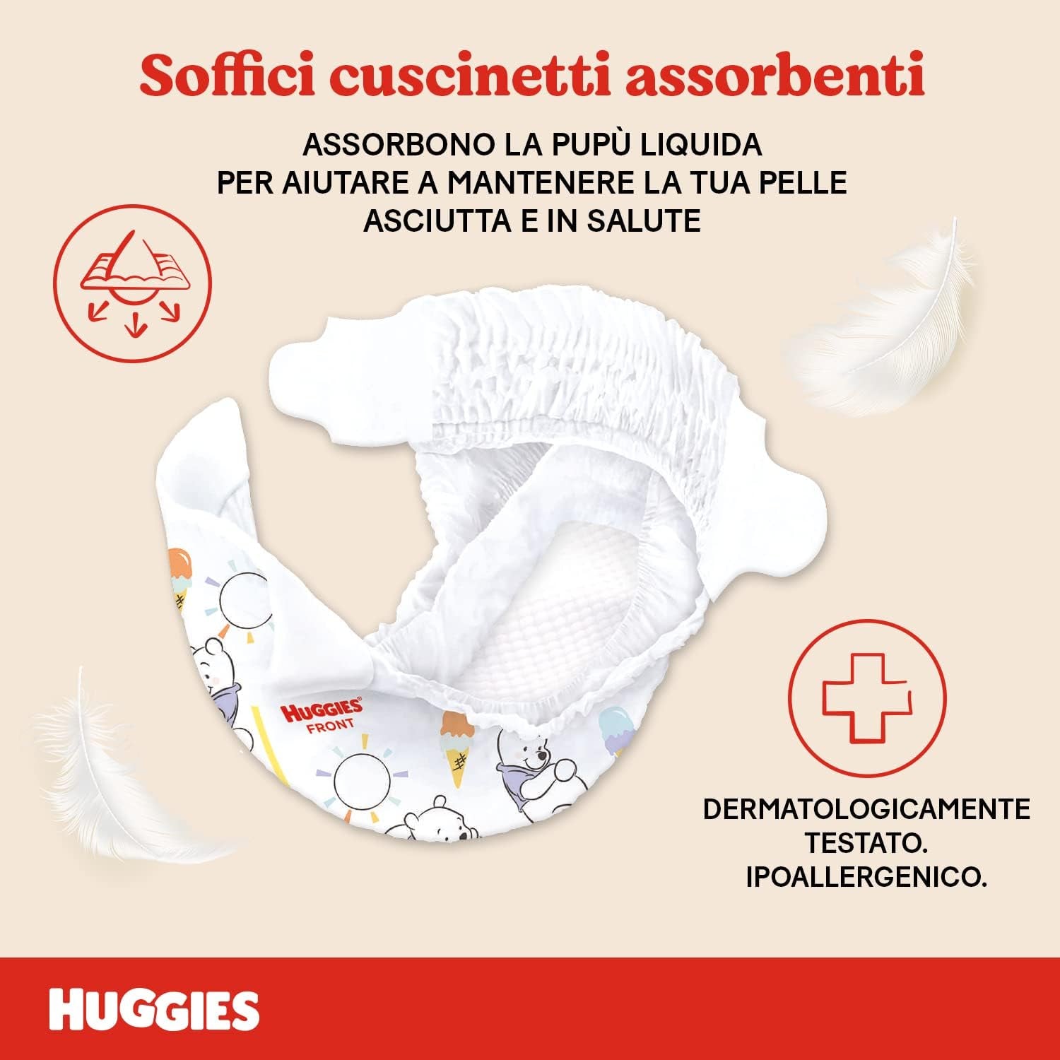Pieluchy Huggies Extra Care Rozmiar 1 (2-5kg) Superchłonne opakowanie zbiorcze Disney Design 160 szt.