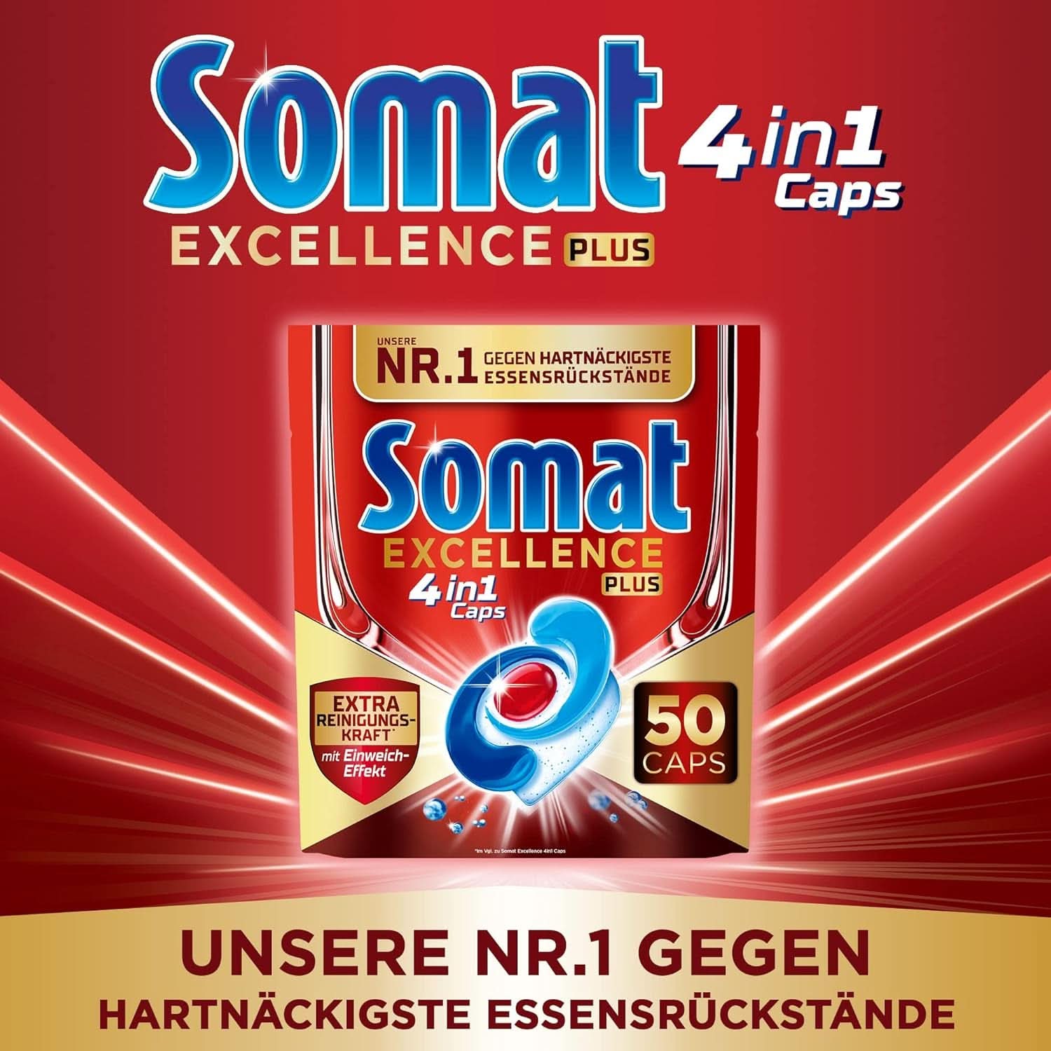 Somat Excellence plus kapsułki 4w1 (50 kapsułek), tabletki do zmywarki Naty Shop