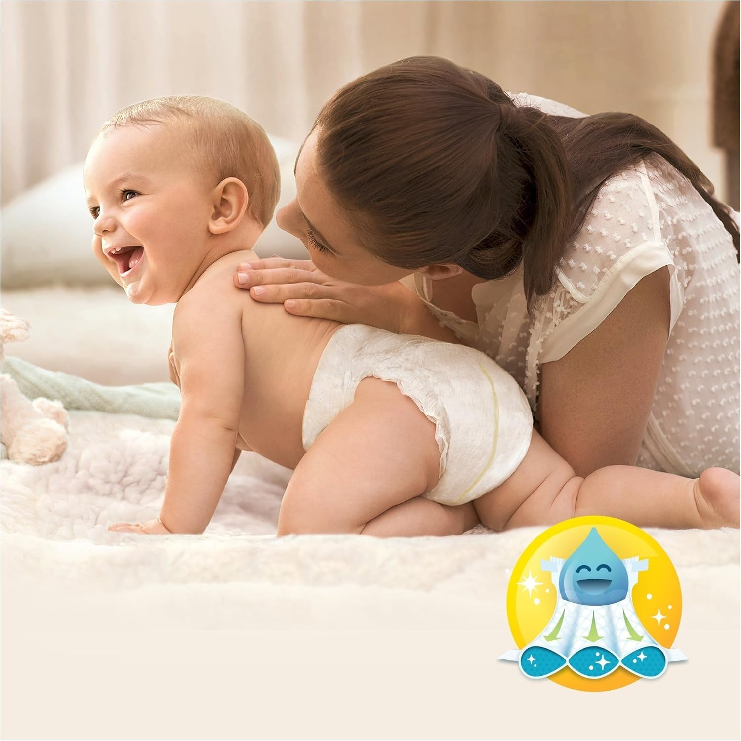 Pieluchy Pampers Premium Protection dla noworodków, opakowanie Jumbo, rozmiar 1, 72 sztuki