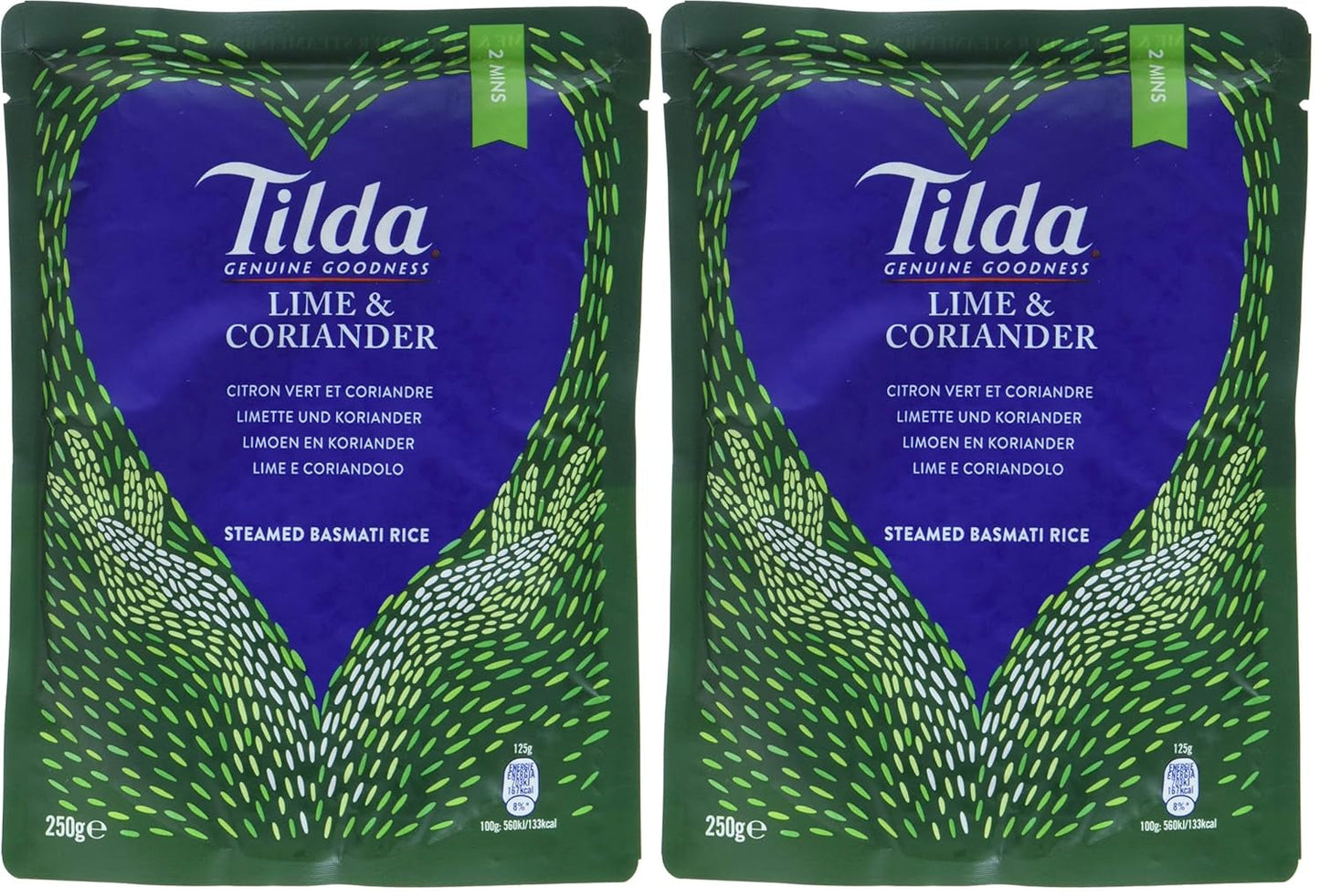 TILDA Ryż Basmati na parze z limonką i kolendrą do kuchenki mikrofalowej, 250g