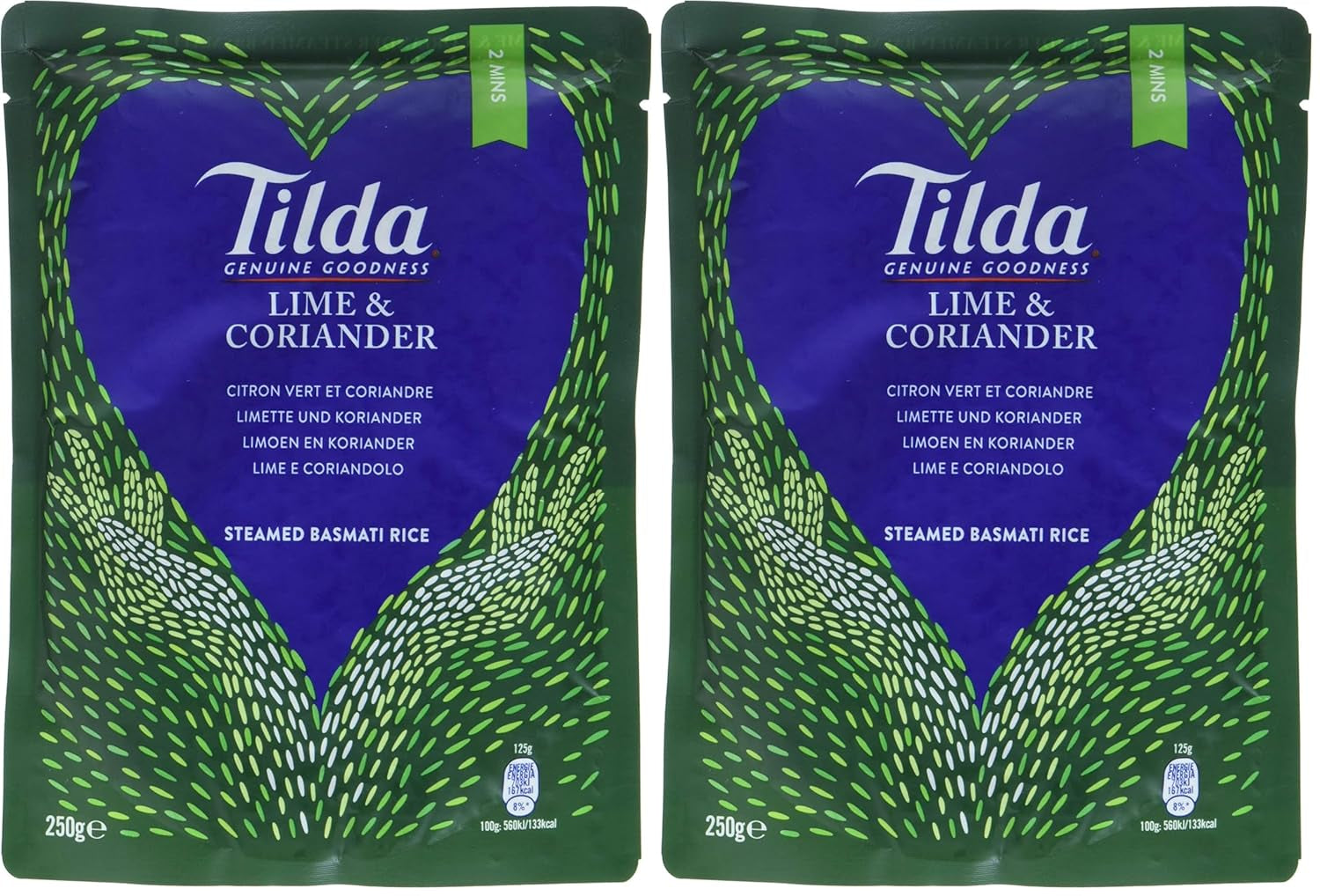 TILDA Ryż Basmati na parze z limonką i kolendrą do kuchenki mikrofalowej, 250g