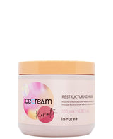 Maska restrukturyzacyjna Keratin Ice Cream. Restrukturyzująca maska do włosów, 500 ml Naty Shop maska do włosów 500 ml (1 opakowanie)
