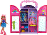 Zestaw lalek i szafek Barbie Chelsea z ubraniami i akcesoriami, 17-częściowy zestaw, składany do zabawy w podróży i przechowywania, HXN03 Naty Shop Dolls Domyślny tytuł
