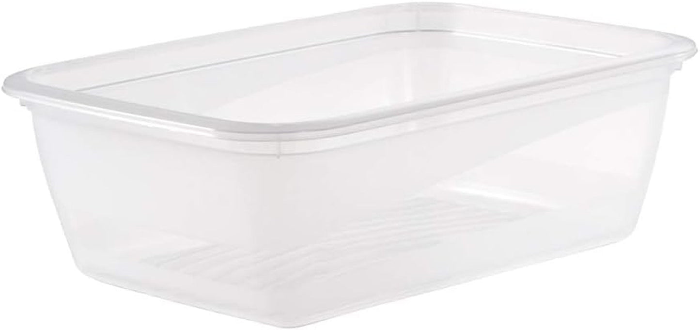Zestaw 3 słoików do przechowywania żywności Kekeeper, 3 x 1,25 l, 20,5 x 15,5 x 6,5 cm, Fredo Fresh, przezroczysty niebieski Pudełka do przechowywania żywności Naty Shop