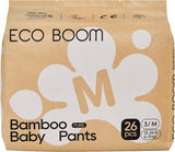ECO BOOM Bambusowe pieluchy dla niemowląt - Rozmiar 6 (20kg), Roślinne pieluszki typu pull-up (17szt) - Premium Organic, Bezzapachowe, Przyjazne dla skóry, Super chłonne
