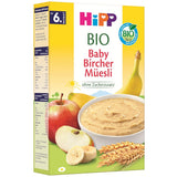 HiPP Muesli Bircher dla niemowląt organicznych (8 x 250g), od 6 miesiąca życia, bez dodatku cukru, wyjątkowo miękkie płatki zbożowe - lekkostrawne śniadanie najwyższej jakości organicznej