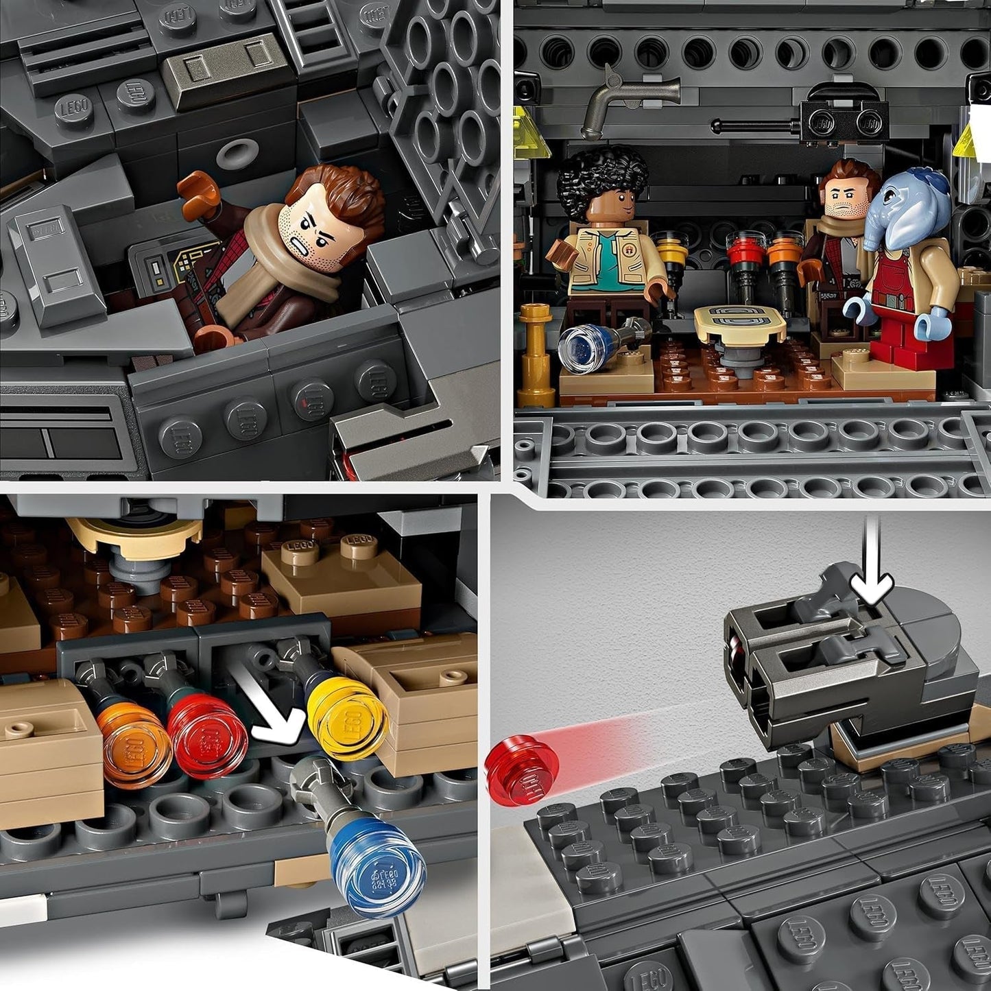 LEGO Star Wars: Skeleton Crew Onyx Cinder, zabawka ze statkiem kosmicznym do zbudowania i kolekcjonerska dla chłopców i dziewcząt z 5 postaciami, pomysł na prezent dla fanów od 10 lat 75374 Zestawy do budowania Besuche den LEGO-Store
