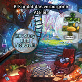 KOSMOS 683979 EXIT® Puzzle: Ukryte Studio 500 elementów Puzzle dla dorosłych i dzieci 10+ Puzzle do pokoju ucieczki dla początkujących Puzzle Naty Shop
