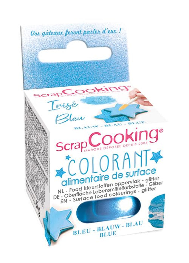 Scrapcooking - Limonkowy Barwnik spożywczy - Jadalny proszek brokatowy do powierzchni - Do ciast, ciastek, makaroników, czekolady i krówek - Limonkowy - 4087