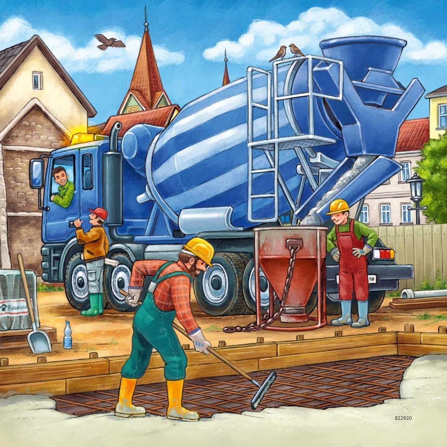 Ravensburger Puzzle dla dzieci - 09226 Duże pojazdy budowlane - Puzzle dla dzieci powyżej 5 lat, składające się z 3X49 elementów Puzzle Naty Shop