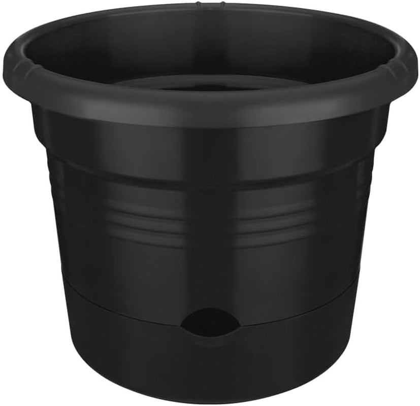 elho Green Basics Doniczki na pomidory 33 - Doniczki do uprawy na zewnątrz i zbioru - Ø 33,5 x wys. 26,0 cm - Czarny/żywa czerń