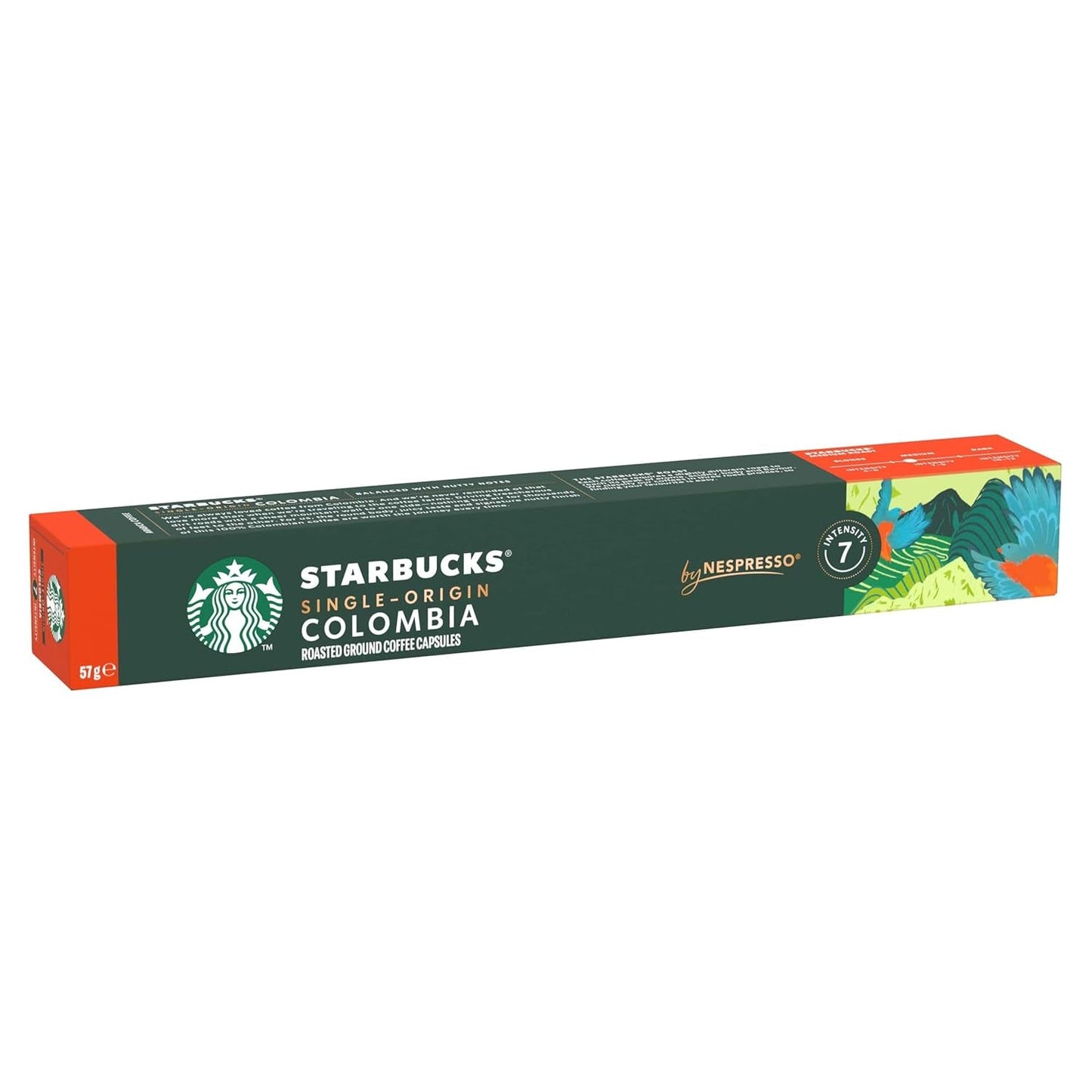 STARBUCKS Single-Origin Colombia firmy Nespresso, Mittlere Röstung, Kaffeekapseln 10 x 10 (100 Kapseln)