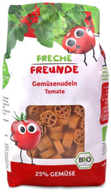 Freche Freunde Organiczny makaron warzywny „Marchew” 25% zawartości warzyw Wegański 6 opakowań (6 x 300 g)