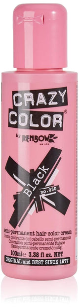 GO TOXIC Półtrwały krem koloryzujący UV do włosów, 100 ml (1 opakowanie) Naty Shop 30 Farba do włosów Czarny 100 ml (1 opakowanie)