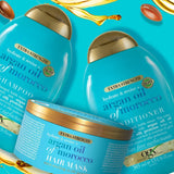 OGX Extra Strength Hydrate & Revive + Argan Oil of Maroko Hair Mask (300ml), luksusowa maska do włosów z bogatym olejem arganowym i proteinami jedwabiu Naty Shop Hair Mask