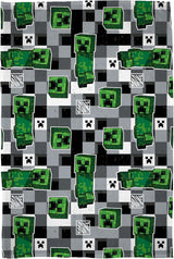 Oficjalny koc polarowy Character World Minecraft | Projekt bazgrołów Dwustronny 2 strony, super miękki, ciepły koc Łóżka i koce Besuche den Character World-Store Multicolor 150 X 100