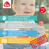 Fehn Crackling Fish - Zabawka do łapania i zabawy dla niemowląt - Zabawka do łapania zwierząt dla niemowląt - Zabawka aktywizująca ruchowo i trzaskająca zabawka dla niemowląt i małych dzieci od 0. miesiąca Baby Toys Naty Shop