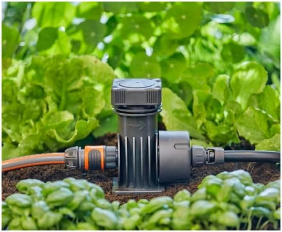System nawadniający Gardena Micro-Drip Jednostka podstawowa 2000: Jednostka podstawowa do redukcji ciśnienia, przepływ wody ok. 2000 l/h, szybka i łatwa technika łączenia (1354-20)