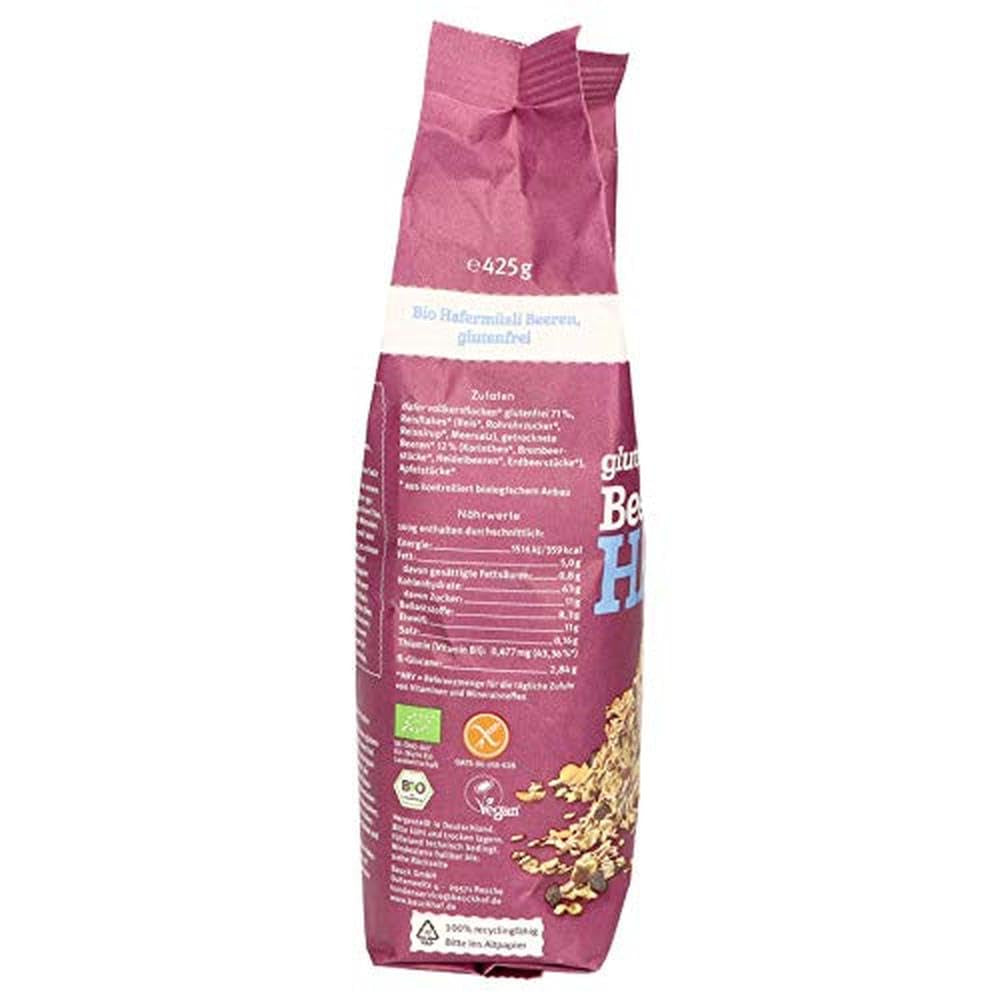 hof musli owsiane z jagodami, bezglutenowe (425 g) - Bio