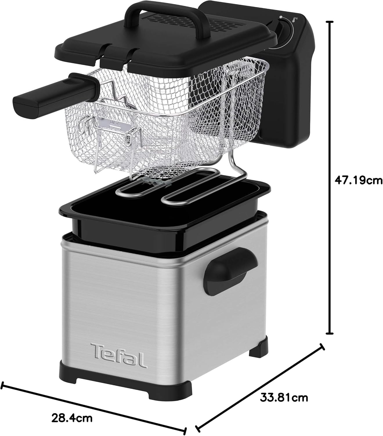 Tefal Family Pro Access 4.0L, 3000 W, półprofesjonalny, z olejem, wyjmowanym zbiornikiem oleju, technologią strefy chłodzenia Urządzenia Naty Shop