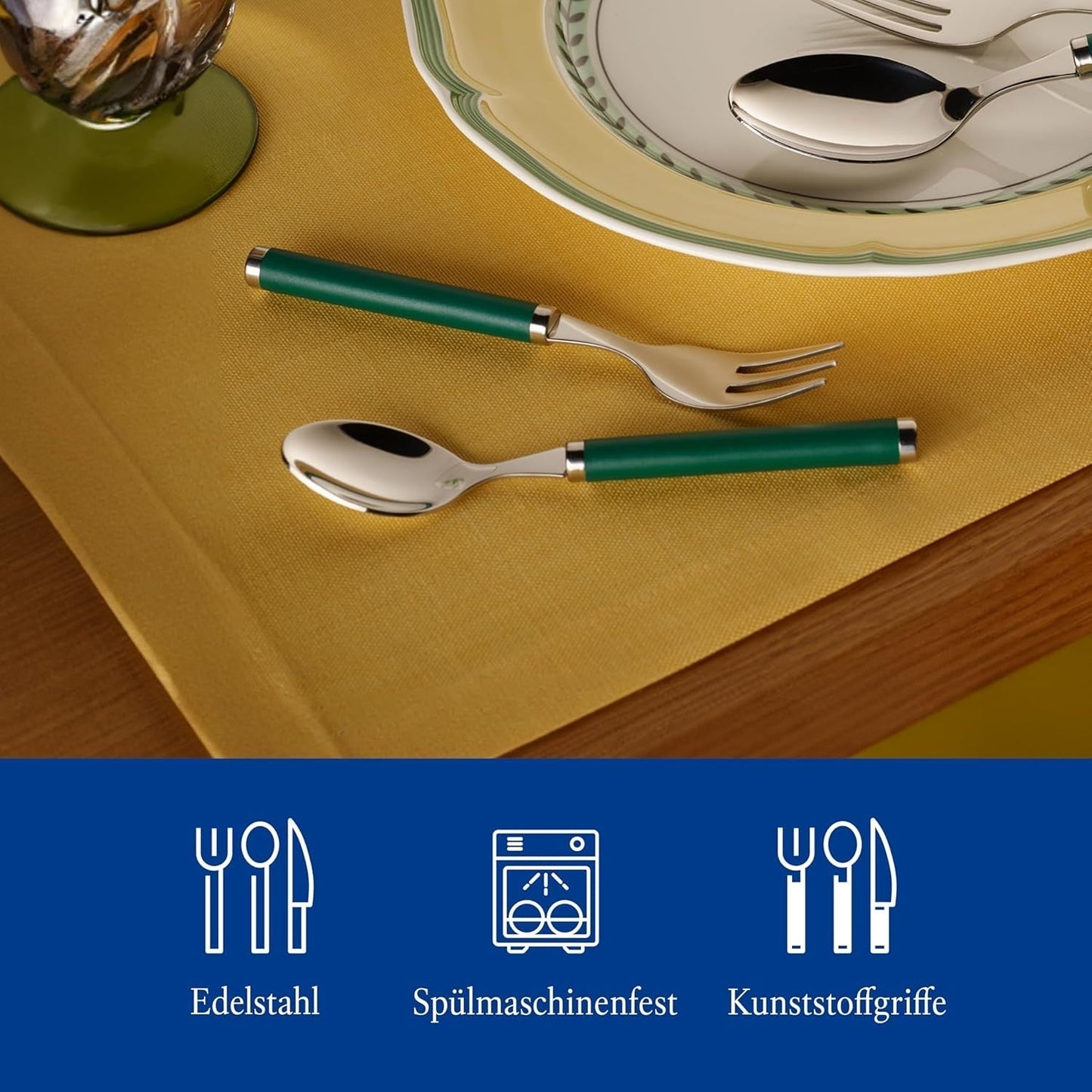 Villeroy & Boch – Zestaw sztućców Graj! Zielony Ogród, 30 sztuk Kuchnia Naty Shop