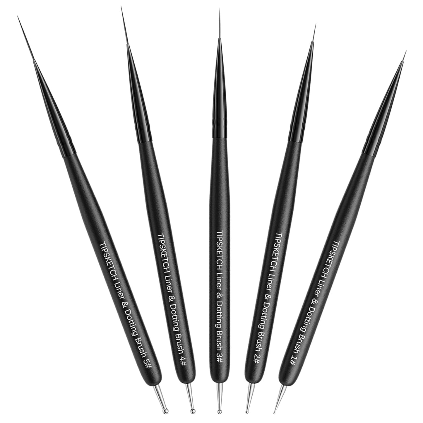 Nagel Pinsel 8 Stück Pinsel Für Gelnägel, Nageldesign Gel Pinsel Dotting Painting Line Pen Für Nagelack Żel Akryl Nagel Pinsel Zestaw do zdobienia paznokci Akryl Pinsel Fineliner Nägel Selber Machen