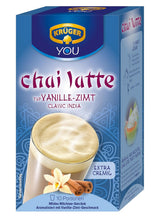 KRÜGER YOU Chai Latte Vanilla Cinnamon, błyskawiczny preparat do napojów mlecznych o smaku wanilii i cynamonu, 250 g (10 saszetek po 25 g)