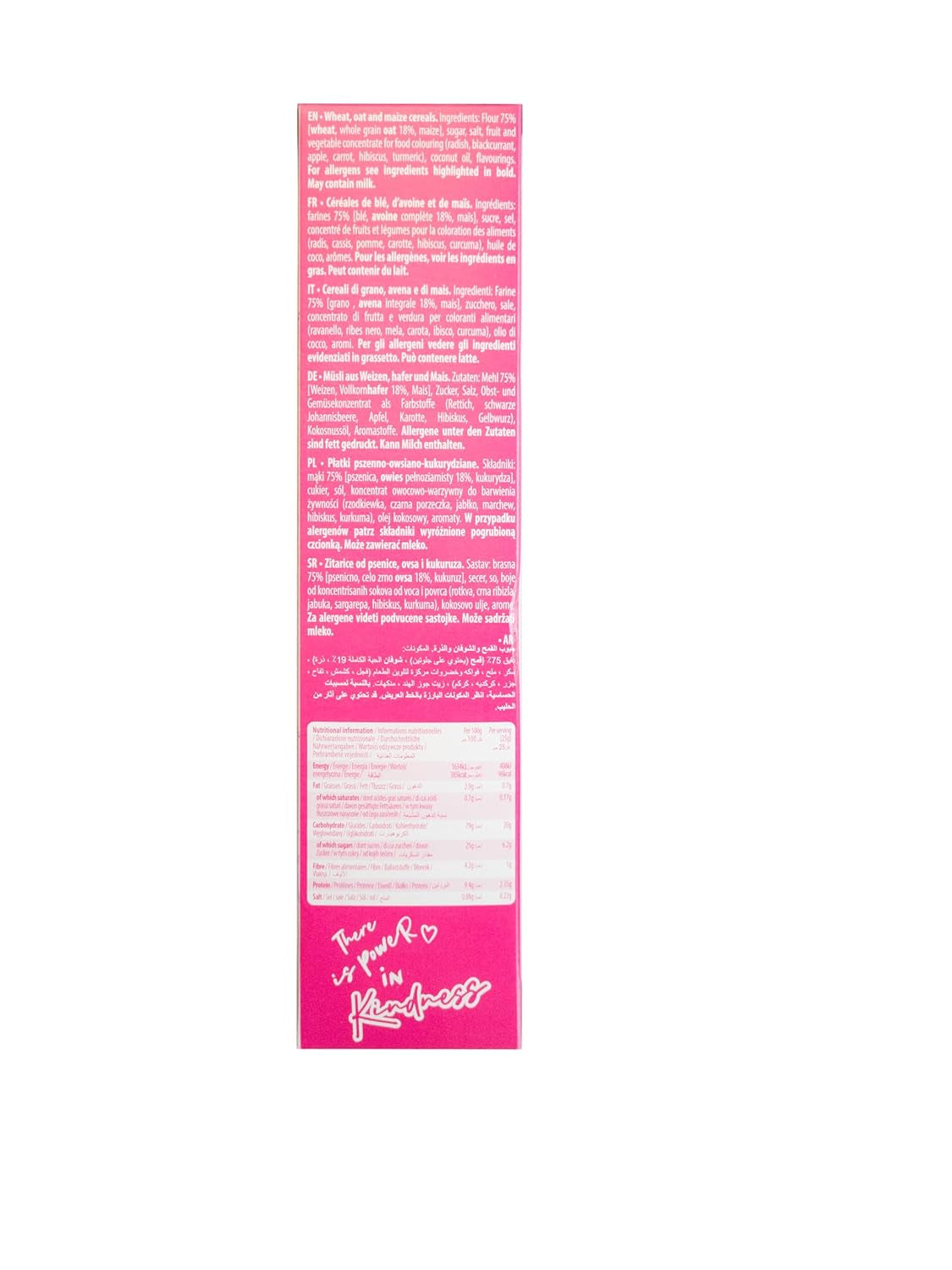 Barbie Rainbow Loops płatki zbożowe, kolorowe krążki pszenicy, owsa i kukurydzy o smaku owocowym na idealne śniadanie, 1 opakowanie (1 x 350g)
